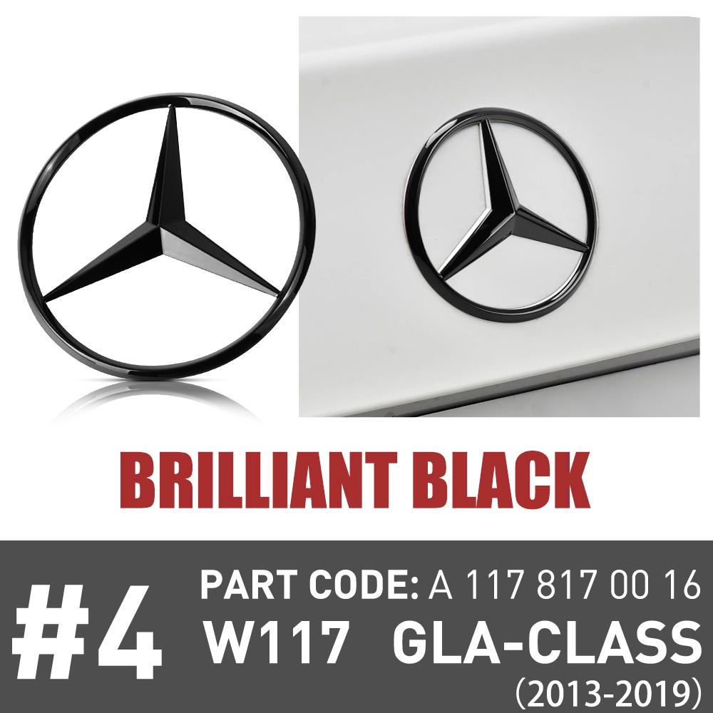 ABS Original Car Rear Trunk Badge Sticker Mercedes Emblem Snap Cover For Mercedes Benz CLA-class AMG 117 2013-2019 A1178170016