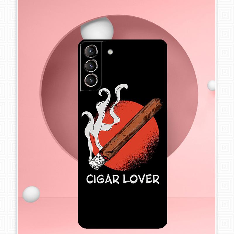 Cigar and Whiskey Case For Samsung Galaxy S24 S23 Ultra S22 S20 FE S21 FE Note 10 20 S8 S9 S10 Plus Cover