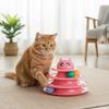 Brinquedo Giratório de Gato de 3 Camadas com Bolas Brinquedo Interativo para Gatinhos Placa Arranhador Suprimentos para Afiar Garras de Pet