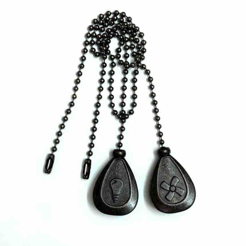 Bronzed Ceiling Fan Pull Chain Extension Classic Drop Shaped Pendant Pull Chains For Ceiling Fans And Lights, Decorative Fan Pulls Extenders