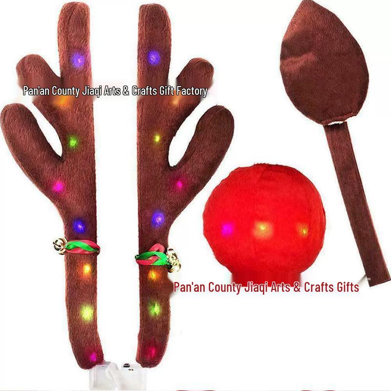 Car Decoration Reindeer Antlers - Christmas Ornaments for Show Cars