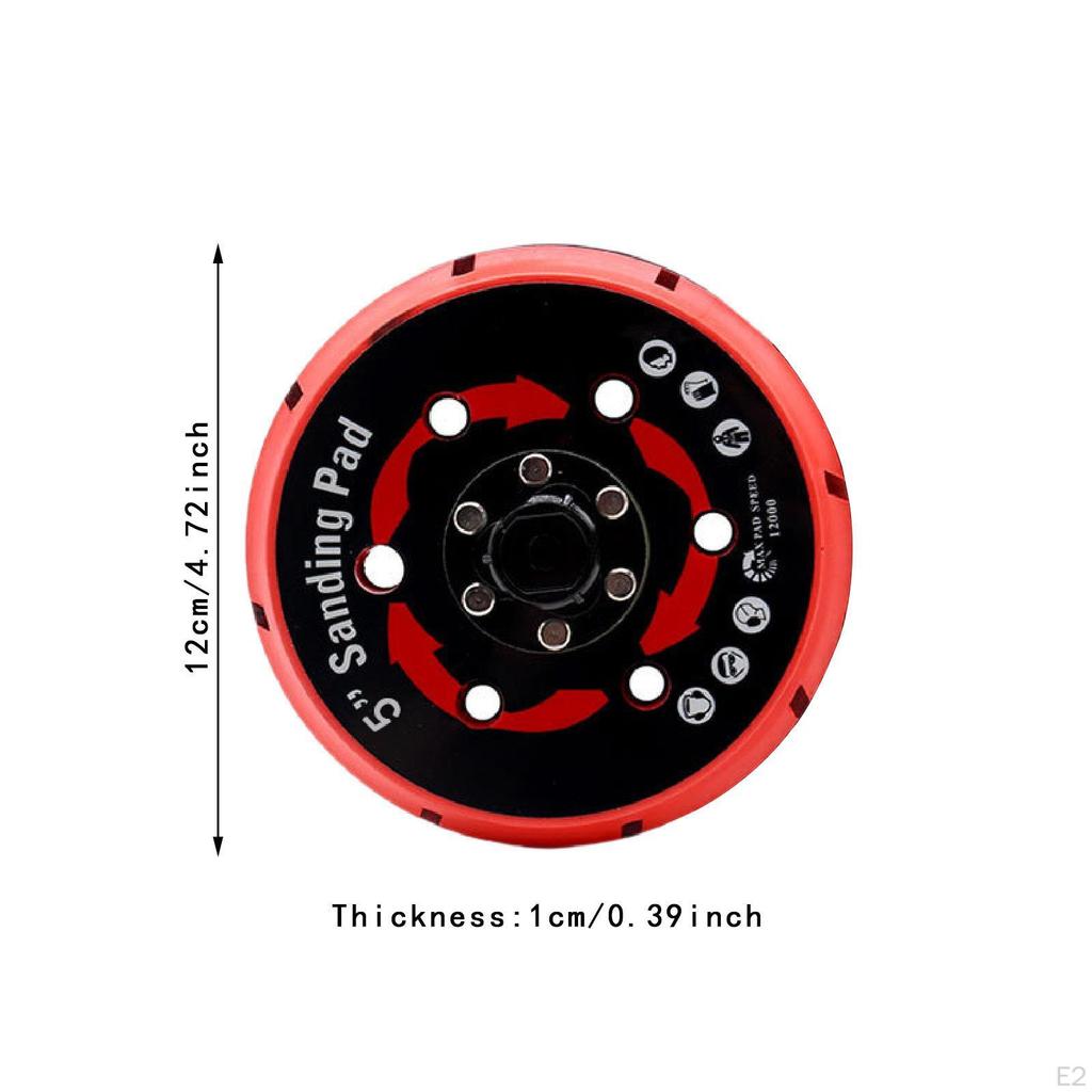 Sander Pad Backing Plate Accessories Easy to Use Convenient Hook and Loop Multi Hole for
