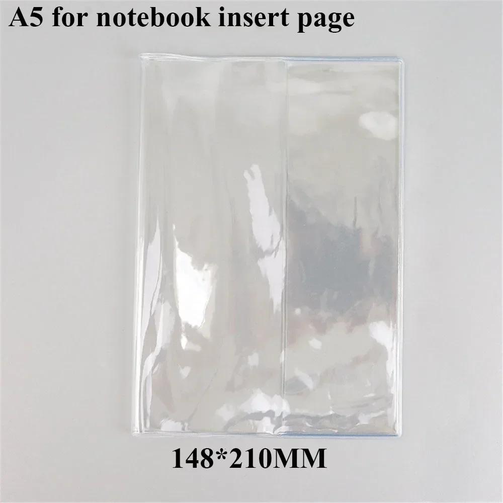Waterproof PVC Transparent Protective Sleeve for A6 A5 Notebook Journal Planner Book Diary Protect Cover Office Supplies