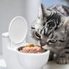 Toilet Water Bowl For Cat,Toilet Shaped Pet Water Dispenser For Cat Dog, Small Funny Bowl For Dogs And Cats Hilarious Gravity
