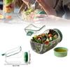 Plastic Salad Pod All-In-One Container with Leak Proof Oats Container Portable Reusable Keep It Fresh Fresh Salad Bowl Meal Prep