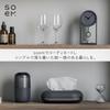 soem Clock CGY Table Clock Analog Small In No Second Hand Silent Gift [Desk Clock] [Made Japan] (Charcoal)