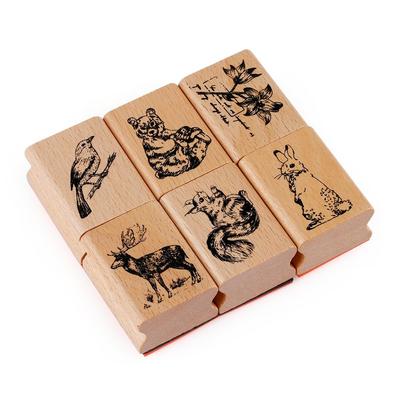 Fashion For Letters Diary Crafts Wooden Rubber Stamps Animal Stamps Craft Scrapbooking DIY