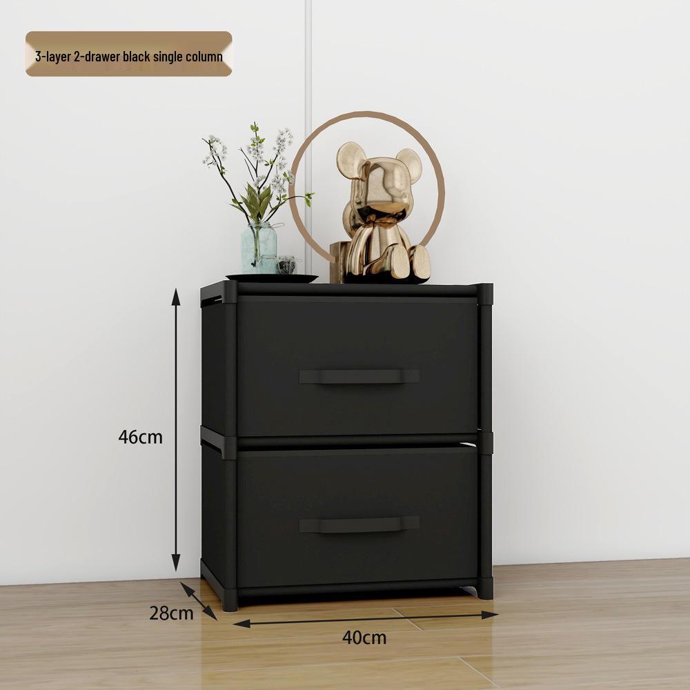 Dormitory Large Capacity Drawer Storage Cabinet, Assembled Shelves for Home Sundries
