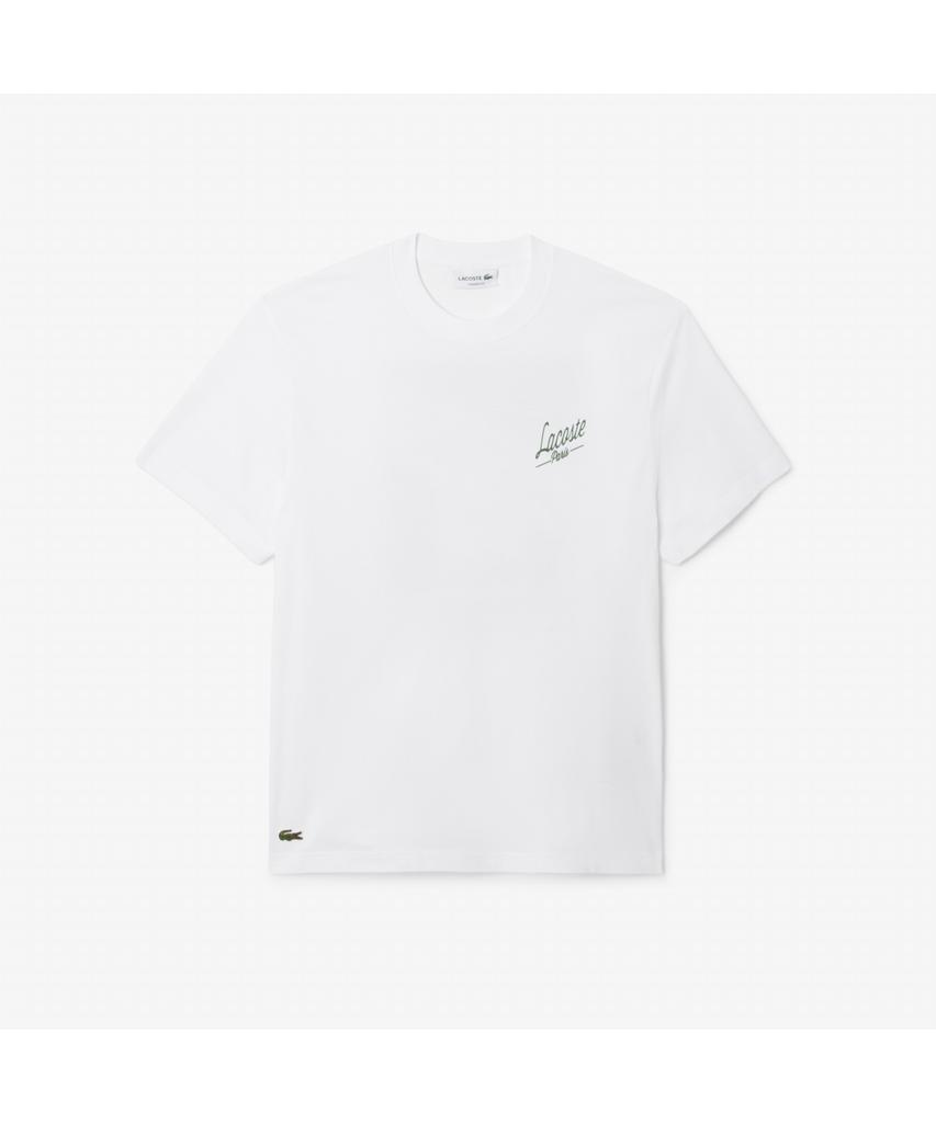 LACOSTE Men'S Back Print Classic Fit Short Sleeve T-Shirt Th5948-55N 001