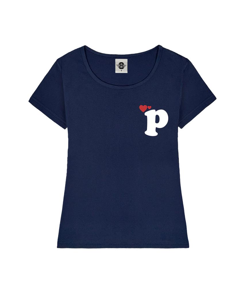 PRIMATE Heart P Women'S U-Neck Slim Fit Short Sleeve T-Shirt 6 Colors