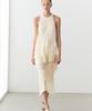 Masimodutti Frill Fluid Midi Dress
