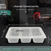 900ml 3-Compartment Disposable Meal Boxes