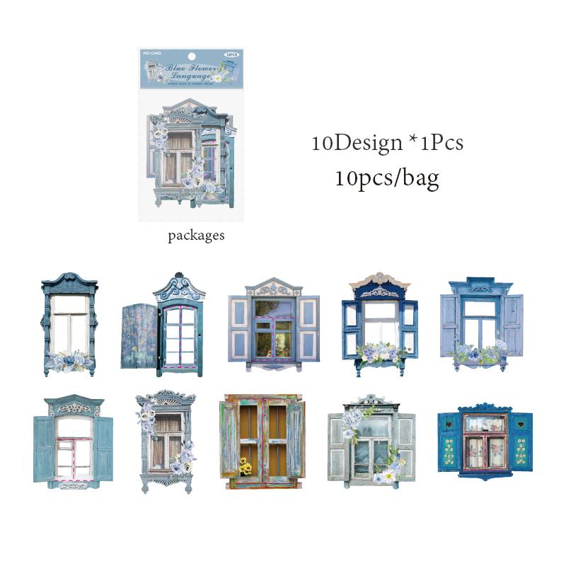 Delicate Material Paper Flower Windowsill Hollow Background Stickers Collage DIY Photo Frame Greeting Card Gift Decoration Paper