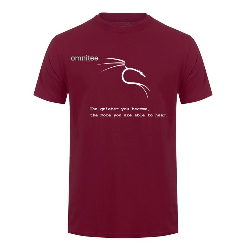 Kali Linux The Quieter You Become The More You Are Able To Hear T Shirt Unisex Summer Short Sleeve Cotton Tshirts Tops Lh013
