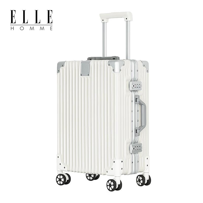 

ELLE HOMME Aluminum Frame Hardside Spinner Luggage 20 inch