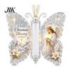 Transparenter Acryl-Weihnachtsanhänger Geldhalter-Schmuckstück, Bargeld-Hänge-Dekoration mit Vintage-Feiertags-Überraschung Schmetterlingsdruck, Partyzubehör