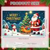 Christmas Decor Santa Claus Festive Backdrop Seasonal Decoration Christmas Tree Winter Wonderland Banner For Winter Festival