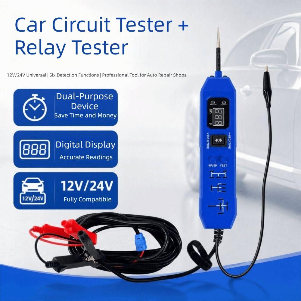 12V/24V Universal Multifunctional Car Circuit Tester DC Car Power Tester Fault Diagnosis
