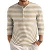 Men's Loose Casual Button Down Collar Long Sleeve Top
