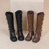 Fashion AIYUQI Women Cowboy Boots 2025 Autumn New Belt Buckle Women Knight Boots British Style Large Size 41 42 43 Women Long Boots