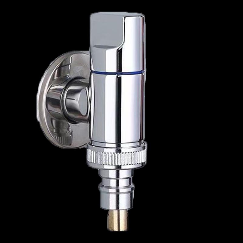 Stainless Steel Washing Machine Faucet with T-Type Stop Valve