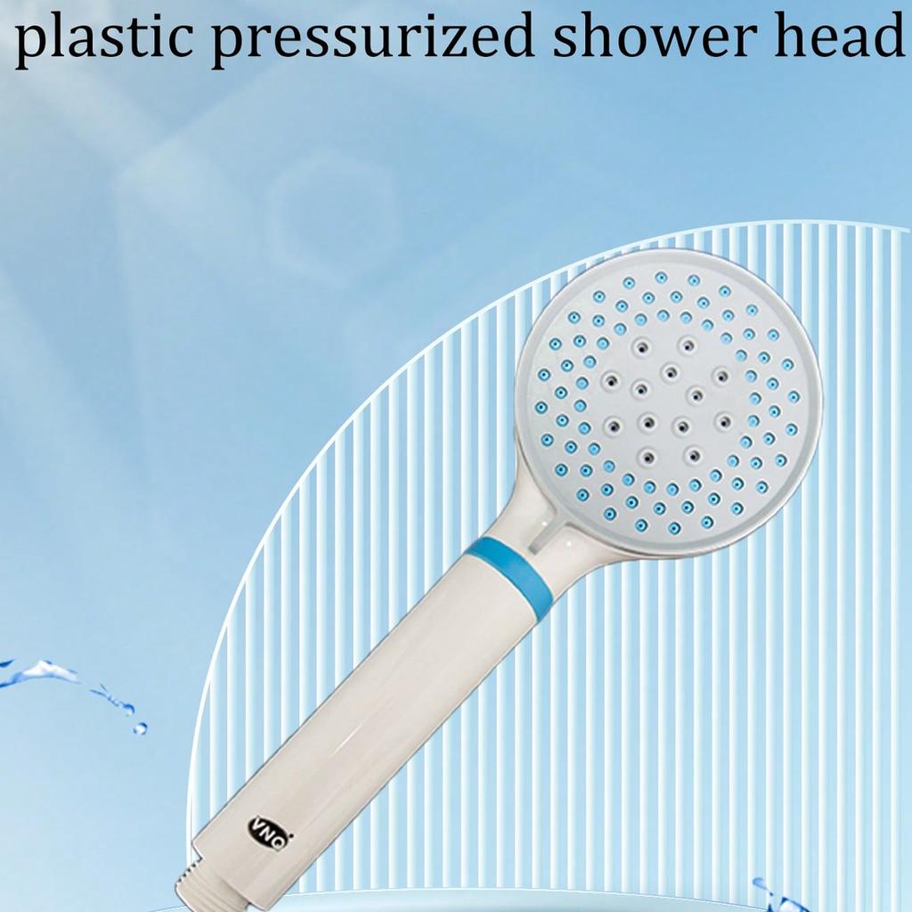 Three stops thickening new material white TPR shower head, pressurized shower head Super shower head