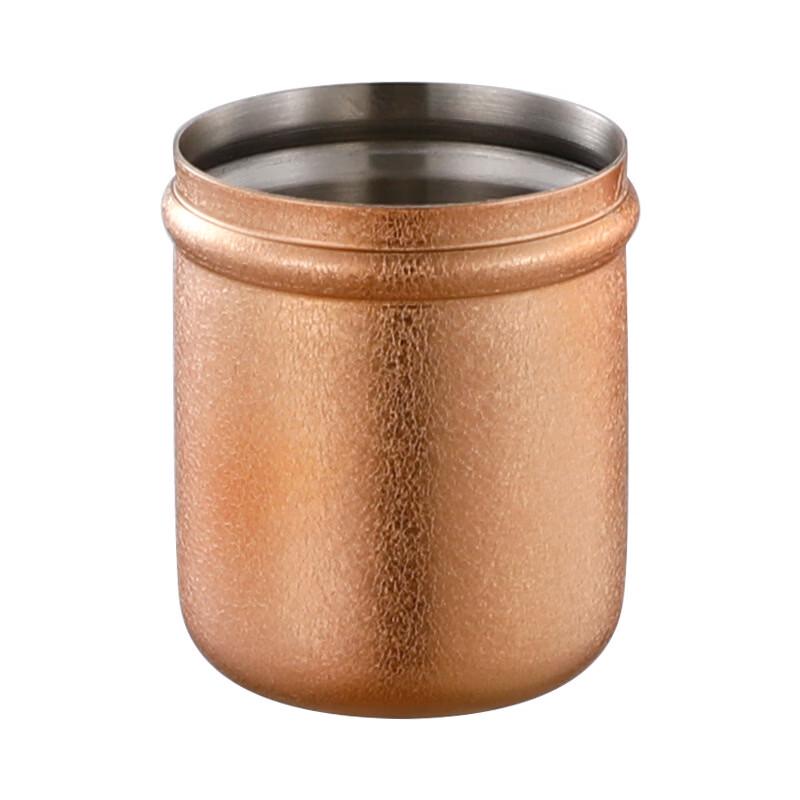 Shangqi 304 Stainless Steel Coffee Dosing Cups with Lids (2-Pack)