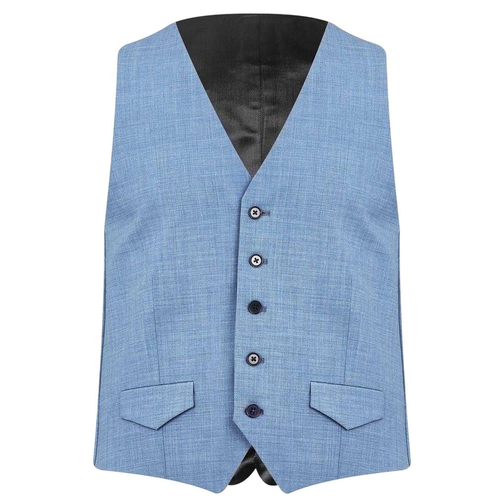 Without Prejudice Mens Wool Blend Slim Waistcoat