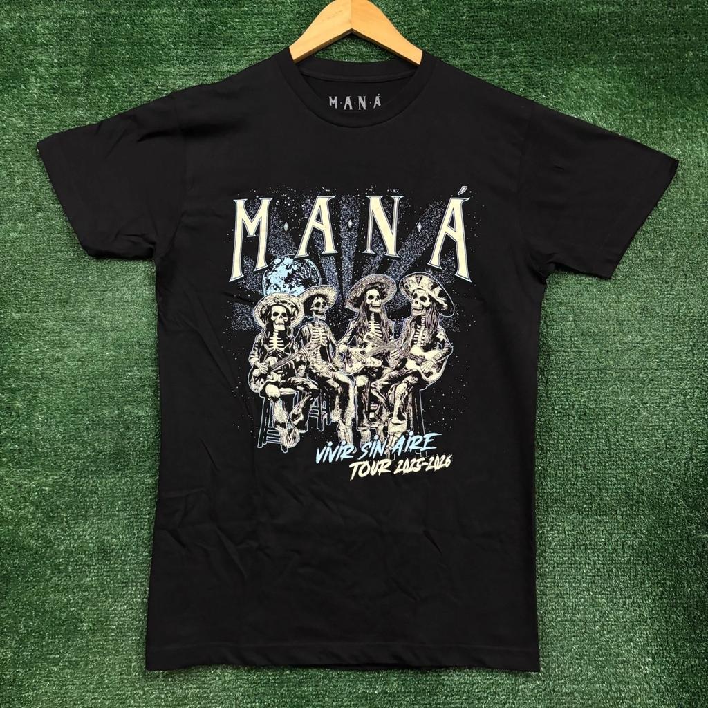 Mana Vivir Sin Aire Tour Rock Band T-shirt Size Medium