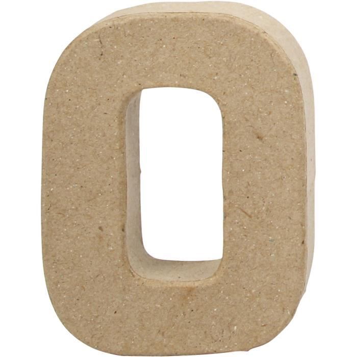 Lettre faite main en papier mâché. Réf 26653