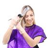 Hair dyeing cape, short style universal cape, suitable for hairdressers, hair dye protection cover, easy to clean