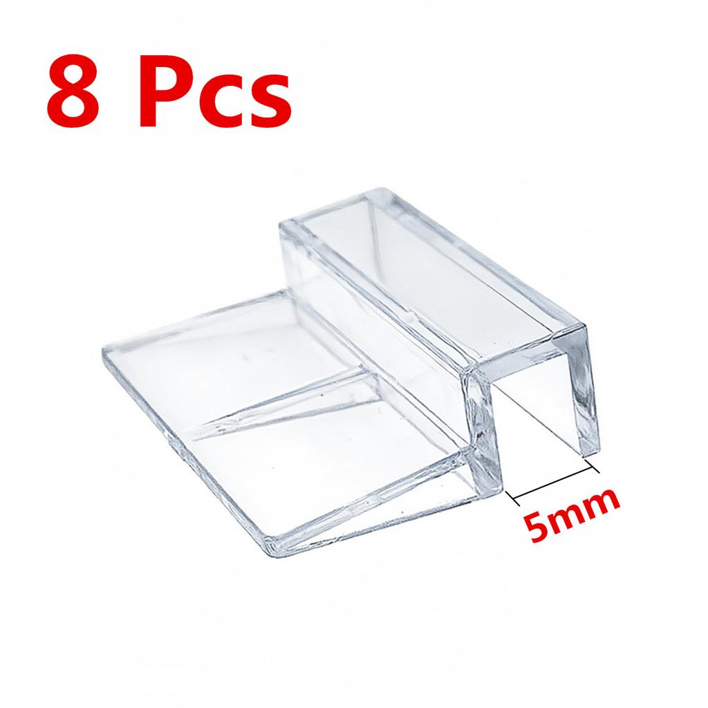 5/6/8/10/12mm Aquarium Acrylic Clips Glass Cover Support Holders Transparent Fish Tank Cover Plate Bracket Aquarium Accessories