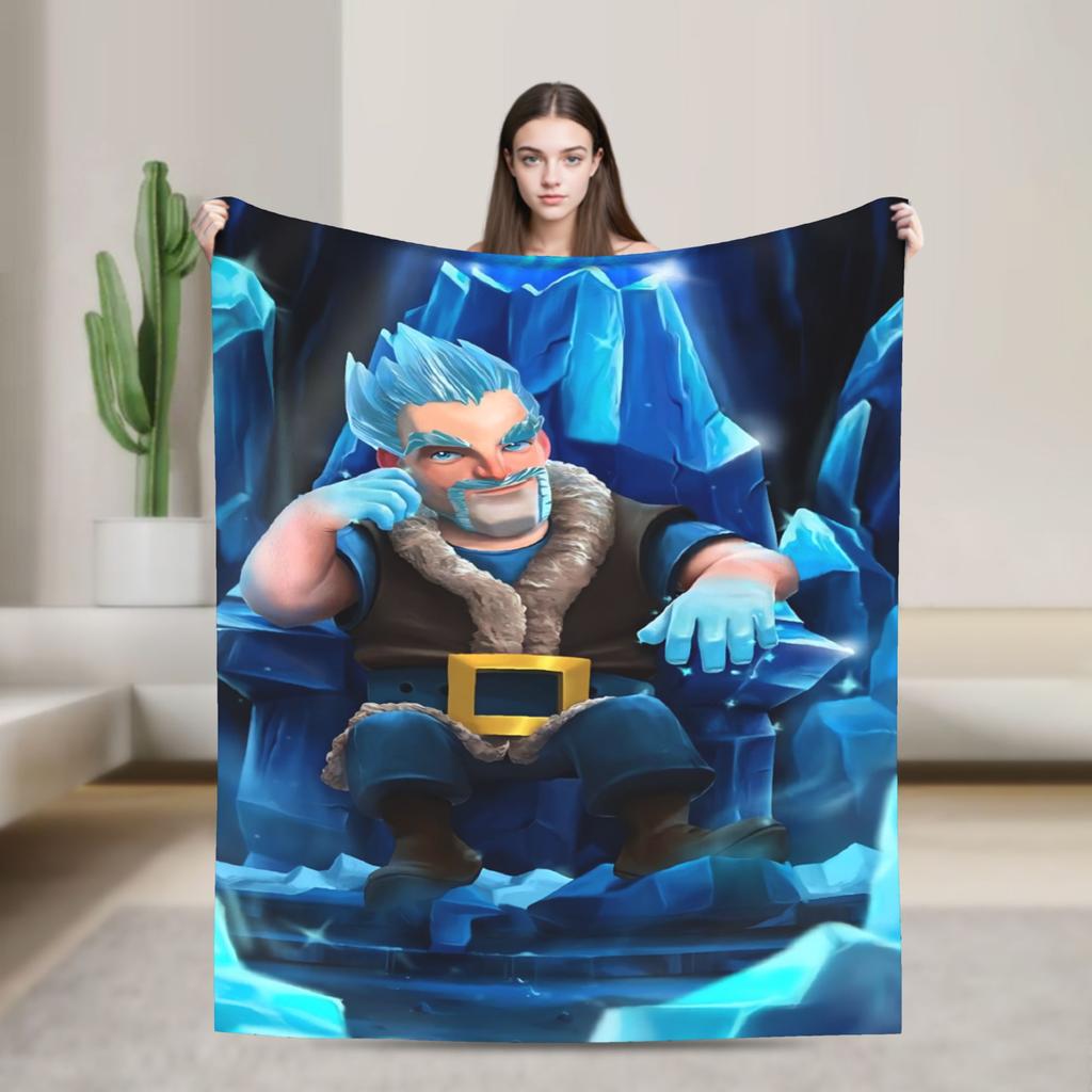 Clash Royale Spieldecke Flanell Tolle Atmungsaktive Decke für Bettüberwurf Herbst/Winter