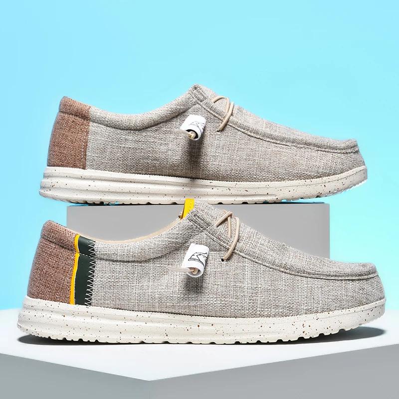 Fashion SYTK Men Casual Sneaker Canvas Shoe for MenLight Slip-on Vulcanized Comfortable Male Flats Loafers New Trainers