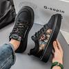Frühlings-Herrenschuhe neue kleine weiße Board-Schuhe Herren unsichtbare innere Höhenerhöhung vielseitige Herren-Freizeit-Plateauschuhe
