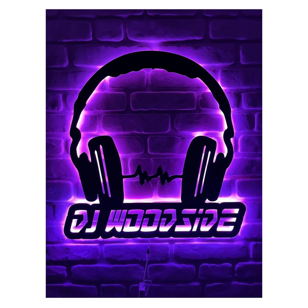 Metal Tin Signs Lighting DJ Wall Decoration Plaque Vintage Art Poster Iron Painting for Man Cave Home Cafe Game Room Club Bar