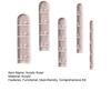 5 Pcs/Set Clay Arch Guide Polymer Clay Earrings Tools Acrylic Rainbow Arch Guides for Polymer Clay Jewelry Making DIY Crafting