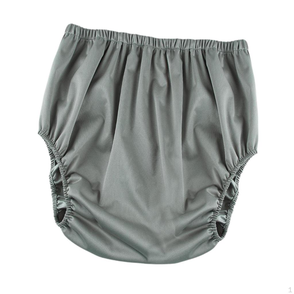Adult Diaper Cover, Leakproof Underwear for Men And Women, Washable Grey Pants Option