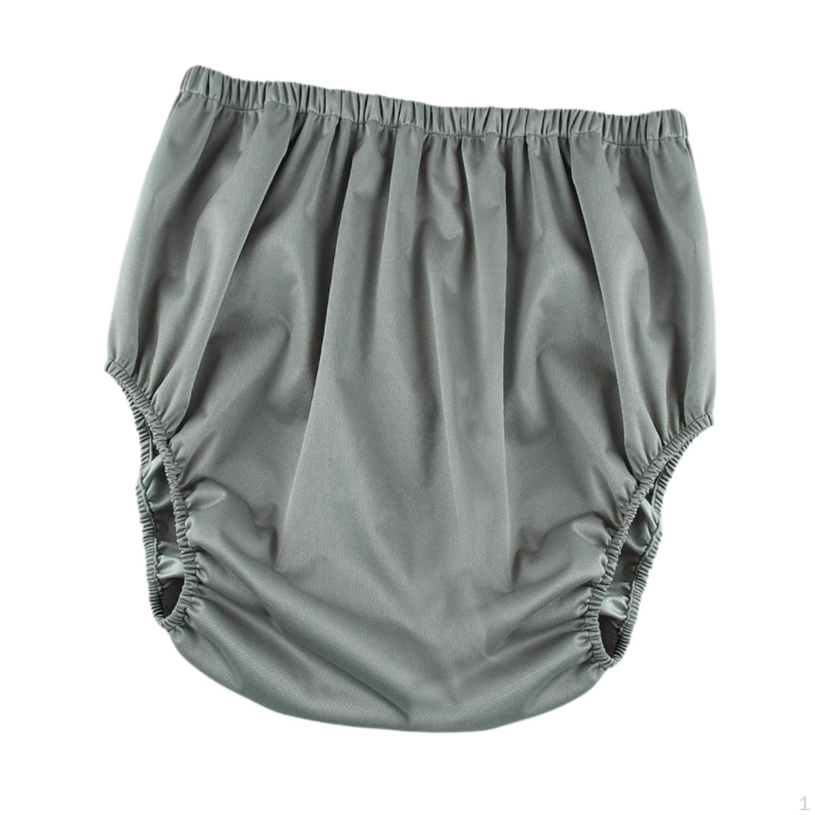 

Взрослый подгузник-трусы, Непромокаемое нижнее белье для мужчин и женщин, Стираемые серые штаны (опционально)