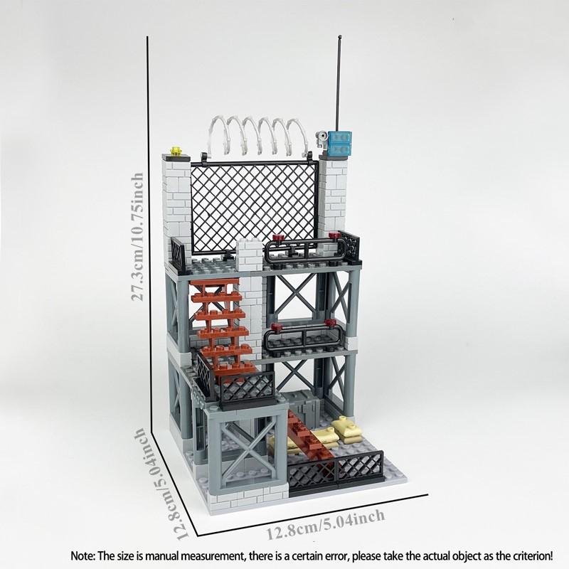 Non-Toxic 155Pcs Soldiers Factory Scene Decoration Building Blocks Can Be Compatible With Accessories Assemble Building Models