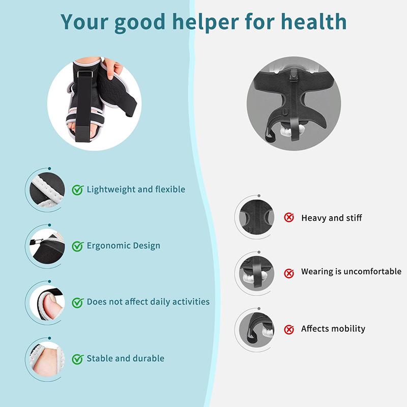 Plantar Fasciitis Night Splint Adjustable Sponge Padding Ankle Arch Support Stretch Boot Tendonitis Relief Foot Drop Brace