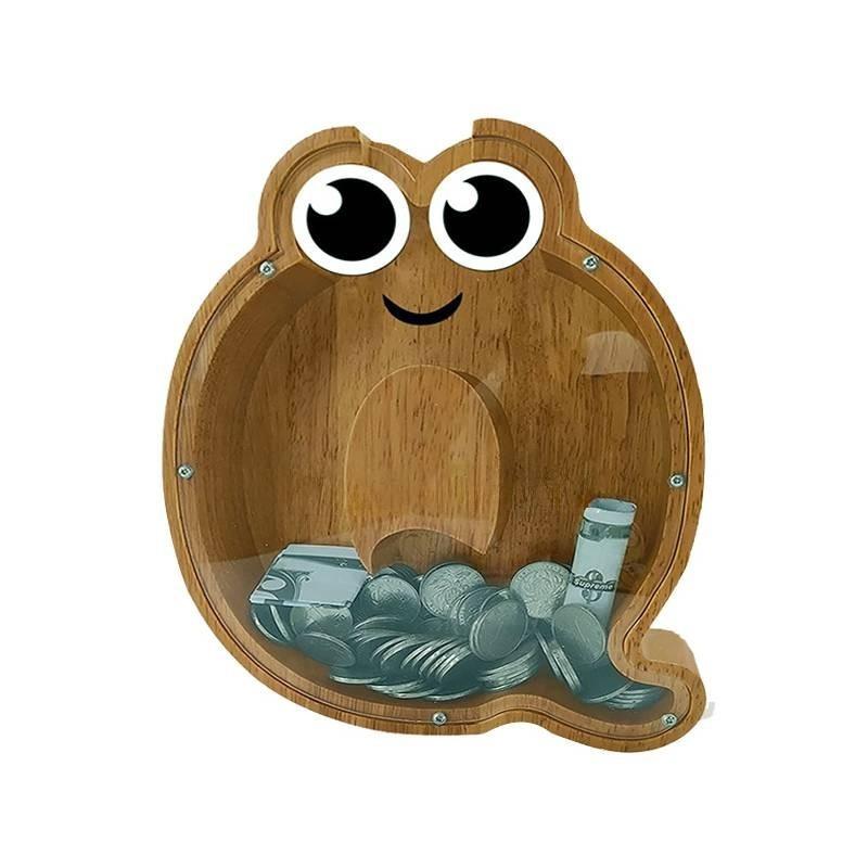 

Large Wooden Letter Piggy Bank For Modern Minimalist Home Decoration Unique Gift Idea Shape Q