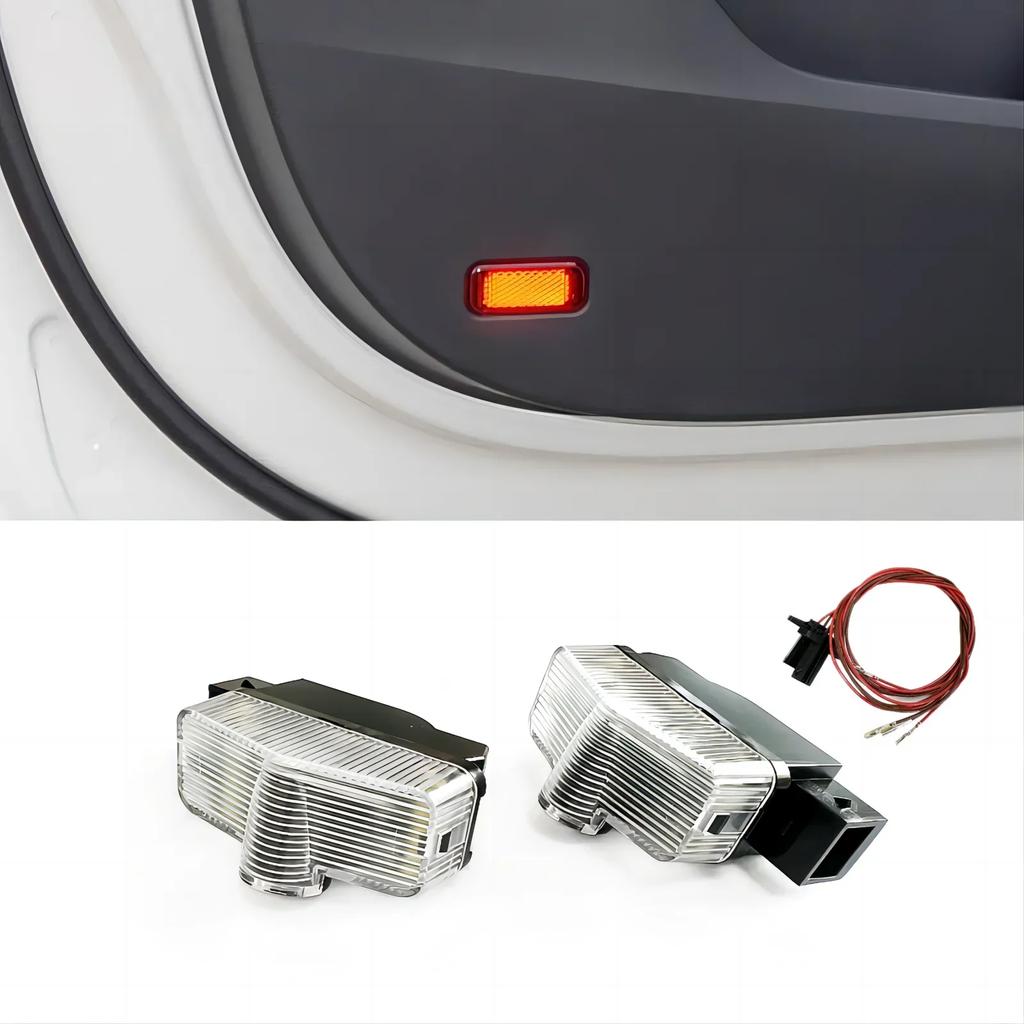 2025 Heiß 2 LED Auto Tür Willkommenslicht Logo Geister Schatten Projektor Licht Zubehör für Skoda VRS Octavia A7 Kodiaq Karoq YETI Ac