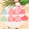 1/4Pcs 3D Valentine'S Day Wedding Cookie Cutters Biscuit Mold Cookie Mould Stamp Party Decor Baking Tools