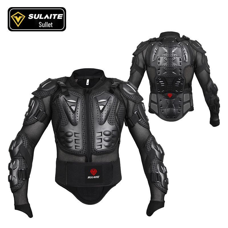 Speedlight Motorcycle Armor Set: Trail Rally Jacket & Knee Pads