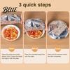 Insulated Food Bag for Tableware 30/50Pcs Repeatable Aluminum Foil Insulation Cover Elastic Heat-Resistant