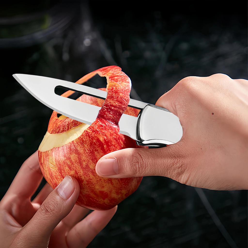 Outdoor Folding Knife Fruit Knife Stainless Steel Camping Knife Mini Mechanical Folding Knife Keychain Carrying Pocket Knife