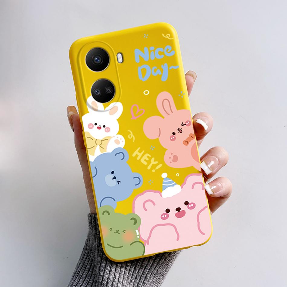 

For Huawei Nova 10 SE Case BNE-LX1 BNE-LX3 Cute Bear Cartoon Frog Painted Soft Phone Cover For Huawei Nova 10SE Nova10 SE Fundas Nova 10 SE