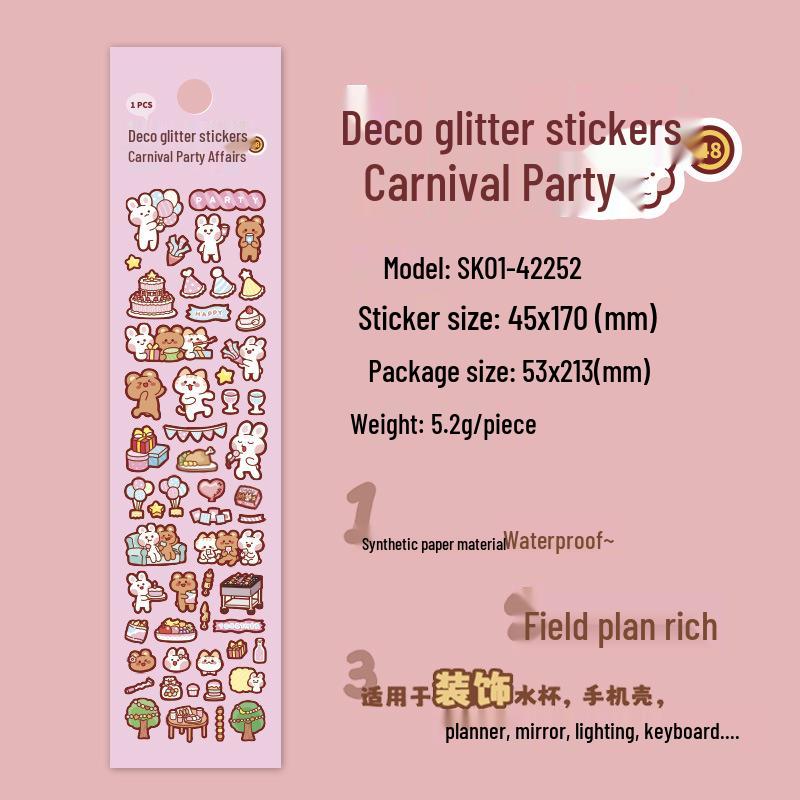 Muzili Deco Dot Stickers - Little Nose Ga - M5 Journal Decoration