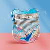 Profession Kalimba 17/21 Keys Thumb Piano with Study Instruction & Tune Hammer Acrylic Finger Piano for Kid Beginners